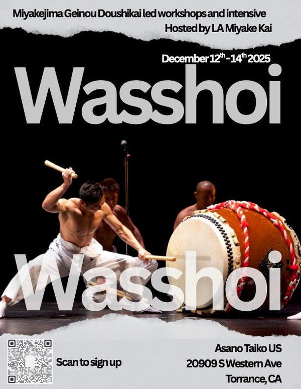 Miyakejima Geinou Doushikai led workshops and intensive Hosted by LA Miyake Kai