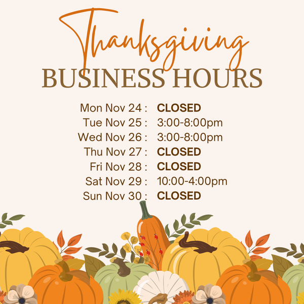 Thanksgiving Business Hours