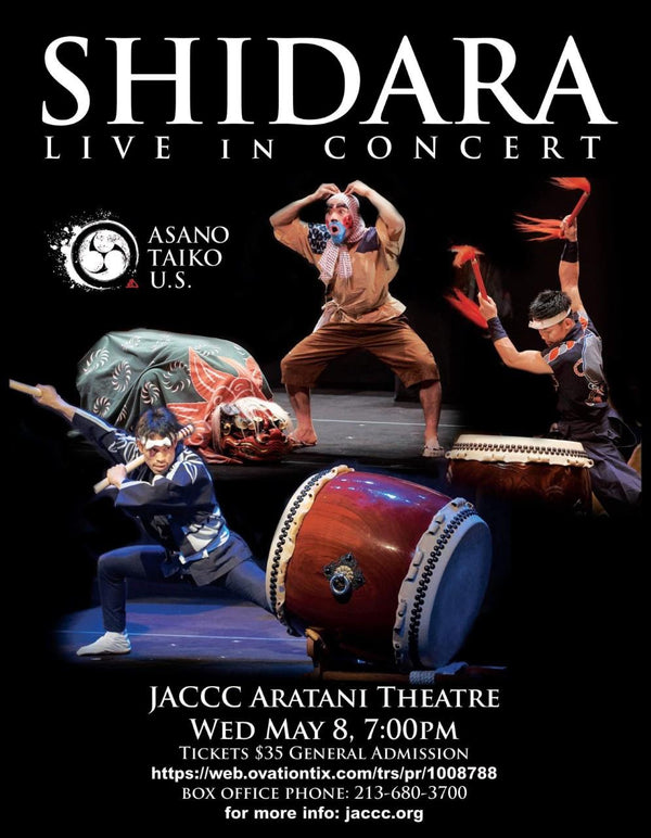 "SHIDARA" LIVE in CONCERT on May 8th!