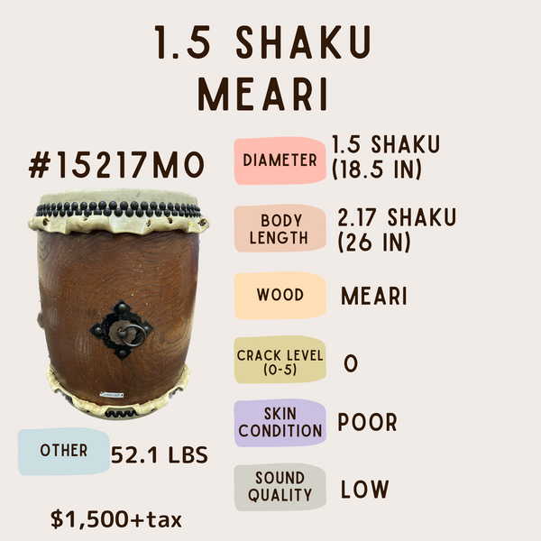 1.5 shaku USED Nagado Taiko #15217M0