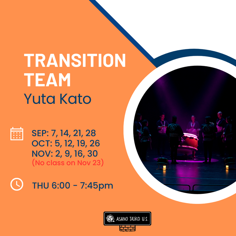 Yuta Kato: Transition Team - THU 6PM