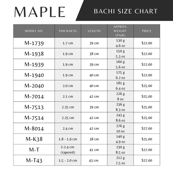 Kaede/Maple Bachi